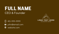 Triangle Mountain Sun Business Card Design