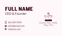 Tulip Flower Garden Business Card