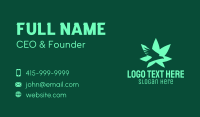 Green Eagle Weed Plant Business Card