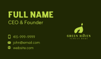 Green Leaf Flame Business Card Image Preview