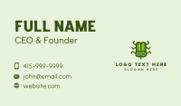 Green Dead Bug Business Card Design
