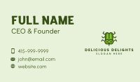 Green Dead Bug Business Card