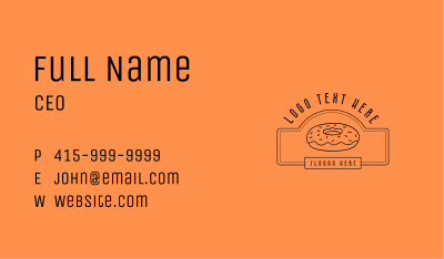 Donut Pastry Sweets Business Card