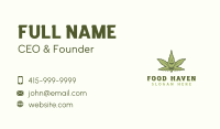 Marijuana Cannabis Weed Business Card