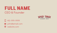 Handwritten Grunge Wordmark  Business Card