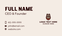 Tough Pitbull Mascot Business Card