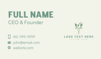 Natural Leaf Herb Business Card Design