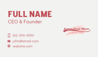 Generic Business Firm  Business Card