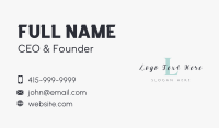 Fashion Boutique Lettermark Business Card