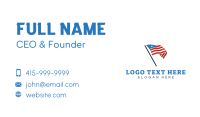 America Country Flag Business Card