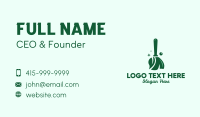 Natural Green Broom  Business Card