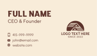 Roof House Construction Business Card