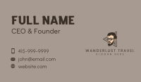 Hipster Man Sunglasses Business Card