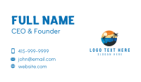 Tropical Beach Resort Island Business Card