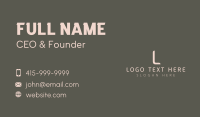 Style Business Card example 1