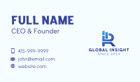 Corporate Letter R Business Card