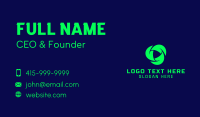 Futuristic Recycling Tech Business Card