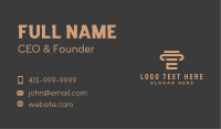 Legal Column Letter E Business Card