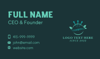 Dry Needling Acupuncture Treatment Business Card Design