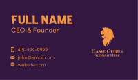 Lion Head Monarchy  Business Card