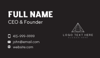Triangle Corporate Pyramid Business Card Design