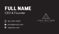 Triangle Corporate Pyramid Business Card