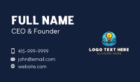 Solar Light Bulb Hands Business Card