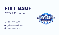 Pressure Wash Janitor Cleaner Business Card