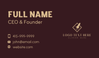 Publisher Writing Feather Business Card