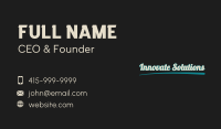 Hippie Business Card example 2