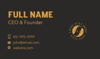 Writing Feather Quill Business Card