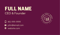 Novel Book Library Business Card