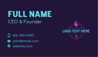 Gaming Neon Light Business Card