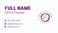 Woman Face Beauty Business Card