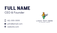 Colorful Indian Outline Business Card