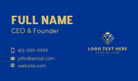 Geometric Diamond Lion Business Card