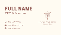 Wall Hanging Craft Business Card example 2