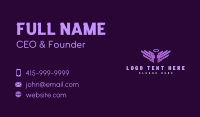 Angel Halo Wings Business Card Design