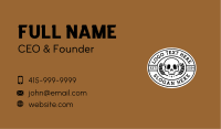 Hipster Skull Brewery Business Card