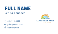 Solar Panel Energy Business Card Design