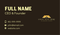 Luxury House Roof Business Card Design