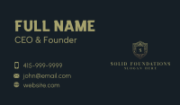 Upscale Royal Shield Business Card