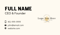 Nature Leaf Cafe Business Card