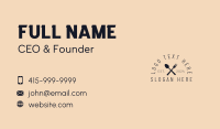 Restaurant Food Wordmark Business Card Design