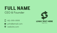 Green Arrow Business  Business Card Design
