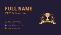 Royal Chalice Cup Business Card Design