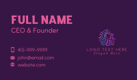 Gradient Woman Beauty Business Card