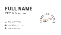 Trainer Business Card example 4