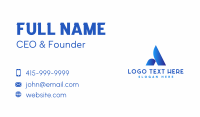 Digital Software Letter A  Business Card Design