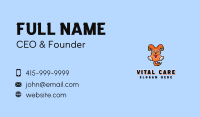 Orange Cartoon Bunny Business Card Image Preview